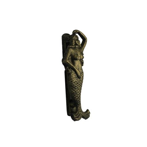 Wayfair.com has been visited by 1m+ users in the past month Handcrafted Nautical Decor 7" Cast Iron Mermaid Door ...