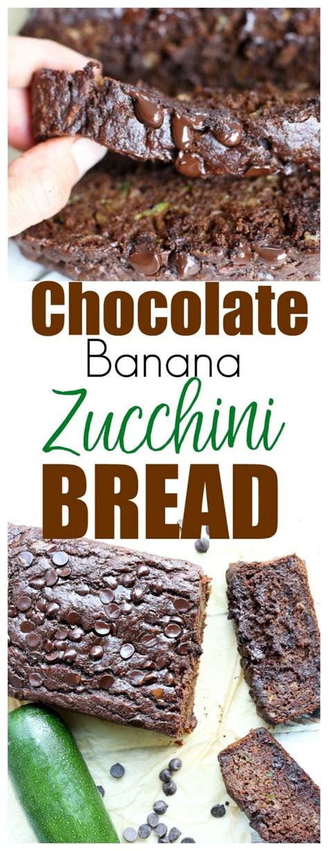 Bread flattening or collapsing is quite a common problem. Double Chocolate Banana Zucchini Bread - Happy Healthy Mama