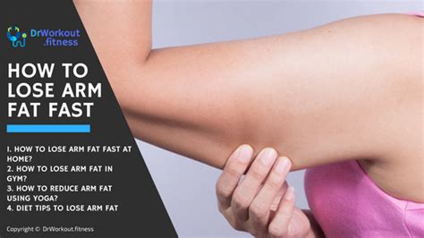 Research shows that people who combine diet and exercise lose more weight than those who only diet or do you have any tricks for how to lose arm fat fast? How to Lose Arm Fat for Women | DrWorkout.fitness