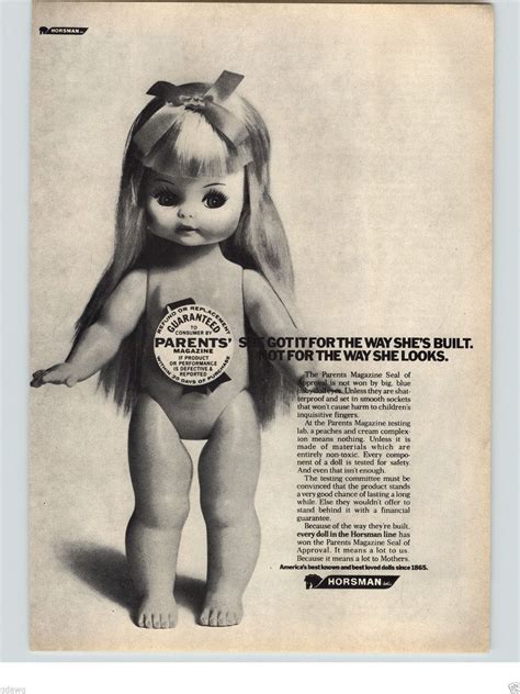 New business owners need to advertise their pro. 1971 PAPER AD Horsman Doll Dolls Parents Magazine Seal Of ...