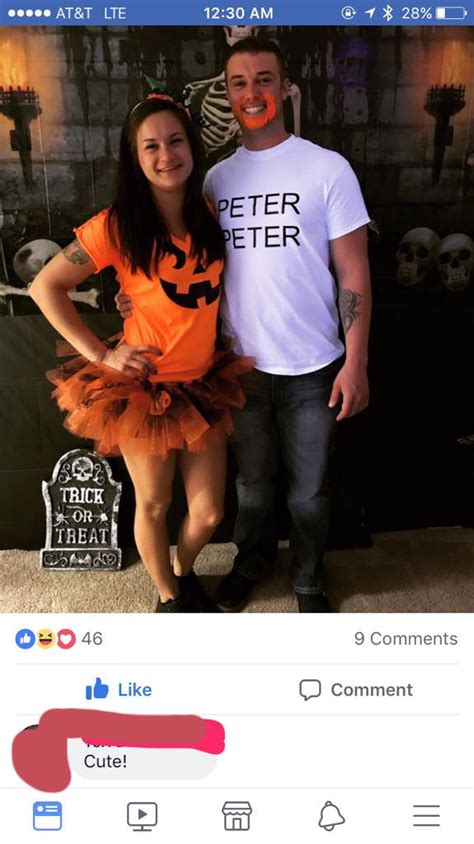 This peter peter mens shirt was very popular last halloween. My poor mother has no idea : oldpeoplefacebook