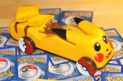 Pinewood derby cars by s&w crafts, mfg. Mason's 2010 Pinewood Derby car - Pikachu from Pokemon ...