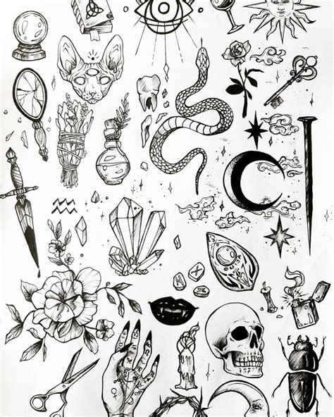 Tattoo.com helps you narrow down results to art created by tattoo artists near you. simple witch tattoo - Google Search | Tattoo flash sheet ...