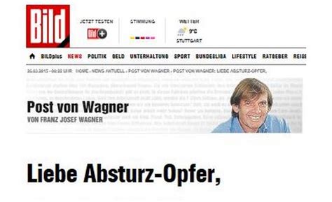 Template:dieser artikel franz josef wagner (* 7. Post vom Plaste-Blog für Franz Josef Wagner (BILD) - Plaste