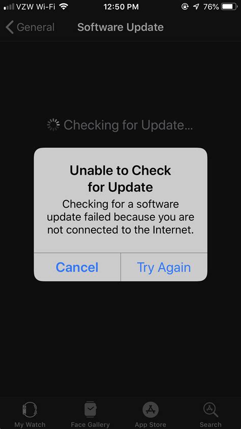 In case that your apple watch is still stuck after a force restart; Unable to check for new Apple Watch update - Apple Community