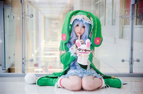 Cute anime live wallpaper pc. blue haired female anime character Date A Live #cosplay # ...