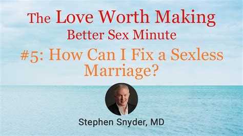 While some marriages crumble under the strain, some relations survive the 'dry spell'. How Can I Fix a Sexless Marriage? - YouTube