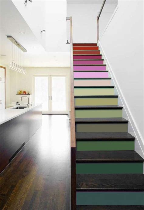 Get free shipping on qualified stair treads & risers or buy online pick up in store today in the building materials department. Pink Green Rainbow Stairs Riser Panels Self Adhesive Vinyl ...