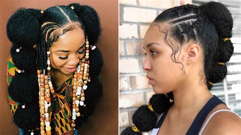 Natural hair slap locks style. Afro Puff Bubble Ponytails Are Trending on Instagram | Allure