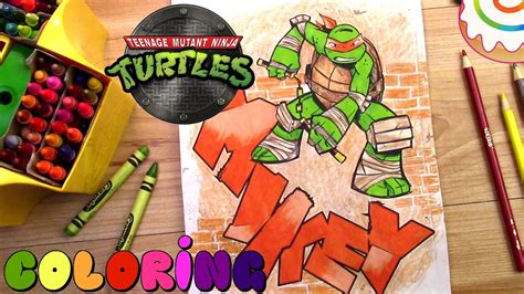 Maybe you would like to learn more about one of these? TMNT Coloring page - Michelangelo - YouTube