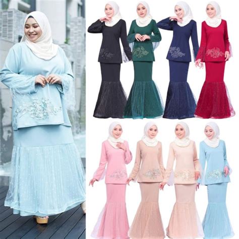 Baju setelan muslim modern wanita remaja model terbaru | baju ootd terbaik baju setelan hai maaf banget aku buat challenge 24jam pake outfit/ootd gachatuber hanya sekedar hiburan dan. (S-4XL) EMYLIA KURUNG MODERN BAJU RAYA KENDURI BRIDESMAID ...