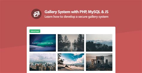 Gallery System with PHP, MySQL and JS