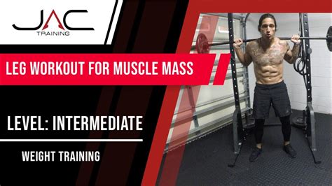 Like most strength training, a leg workout also. LEG WORKOUT TO GAIN MUSCLE. WEIGHT TRAINING WORKOUT FOR ...