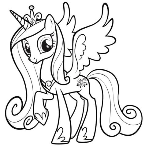 Princess mi amore cadenza aka princess cadence is an alicorn pony and one of the secondary characters of the series. Princess cadence | Horse coloring pages, Pony drawing, My ...