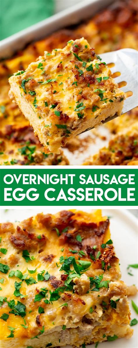 The sandwich recipes featured on this page provide a number of tasty, alternative ways of combining these three food favourites to best effect. Overnight Sausage Egg Casserole is any easy and delicious ...