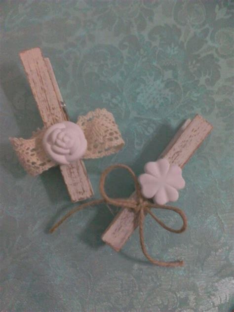 Segnaposto matrimonio fai da te shabby chic | sr blog : Segnaposto Battesimo Fai Dz Te Con Mollette De - Egle: il ...