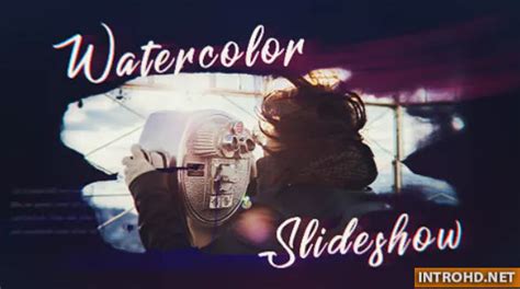 4k slideshow template for adobe after effects with parallax movement heatwave: Ink Watercolor Slideshow 20596022 Videohive » Free After ...
