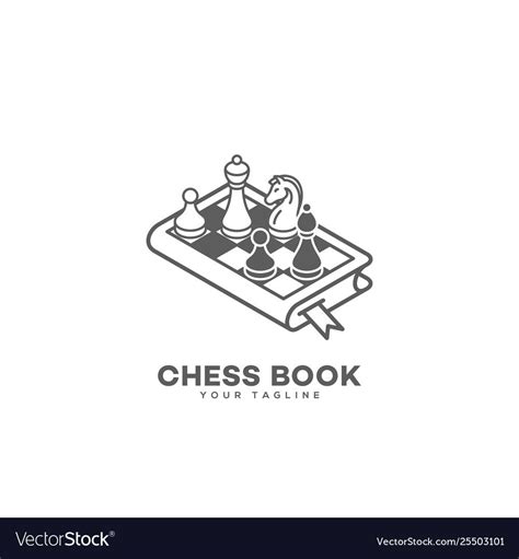 The method in chess book by josif dorfman originally published: Chess book logo Royalty Free Vector Image - VectorStock ...