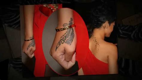 Rihanna's tattoos are just one way the. Rihanna's Tattoos and Its Meaning (February 2012) - YouTube
