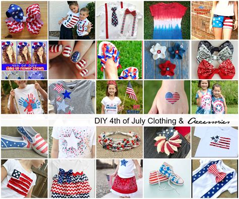 Go for a tee with an american flag print on the front. DIY 4th of July Clothing and Accessories - The Idea Room