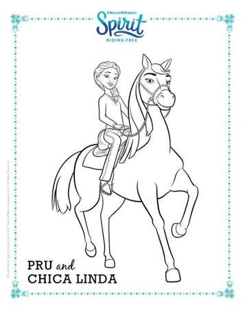 Paarden kleurplaat elegant raindrop kleurplaat nieuw spirit en rain. Kids-n-fun | 16 Kleurplaten van Spirit Riding Free