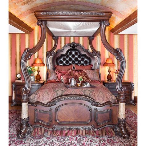 Victoria bedroom set by global furniture usa. Victoria Palace Canopy Bedroom Set Aico Furniture ...