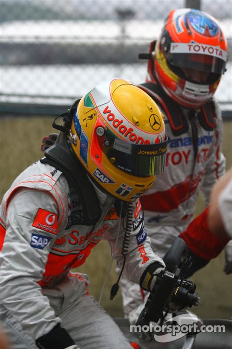 Lewis hamilton slayed the sitting duck on sunday. 2008 World Champion Lewis Hamilton and Timo Glock a Gran ...