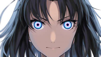 As i am not that aware of all the mystics eyes aviable in fate universe i just used the most common ones. blue eyes, Kara no Kyoukai, Ryougi Shiki, anime girls, anime, black hair, mystic eyes ...