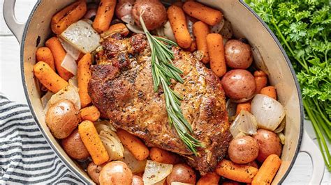 Then it's roasted—initially at a very high temperature to brown the exterior, and then finished at a very low temperature to break down the connective tissues, maximize. Best Oven Roasted Pork ShoulderVest Wver Ocen Roasted Pork ...