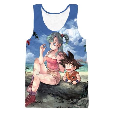 Check spelling or type a new query. Free shipping Fashion Women Men Sleeveless T shirts Anime Dragon Ball Z Sexy Bulma and Cute Kid ...