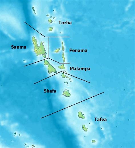 Ripablik blong vanuatu), is an island country located in the south pacific ocean. Landkarte Vanuatu (Karte Provinzen) : Weltkarte.com ...