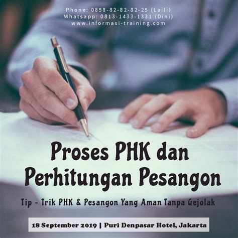 Menariknya, karena kami akan mengurut dari awal yang apa saja yang lebih dulu ditanyakan hrd atau bagian. PHK, Pesangon & Perselisihannya - Informasi Training