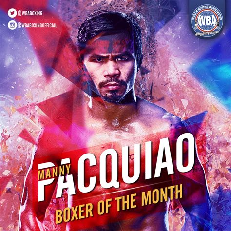 See more ideas about manny pacquiao, boxing champions, world boxing. Manny Pacquiao- Boxer of the month July 2019 - World ...