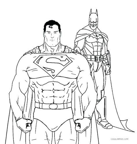 Batman and superman coloring pages Superman Coloring Pages To Print at GetDrawings | Free ...