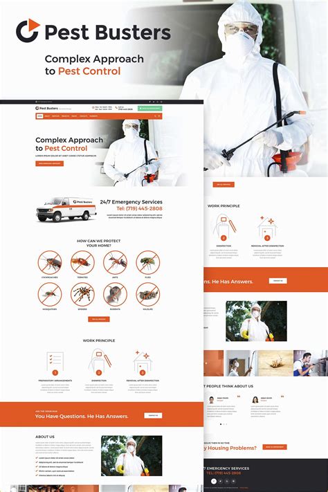 A pest control website template helps businesses advertise their services to the public. Pest Control Website Templates Free Download Of Pest ...