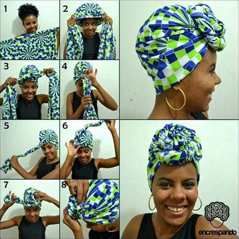 Top knot braids wrap with scarf. How to wrap4 | Hair scarf styles, Scarf hairstyles, Hair wraps
