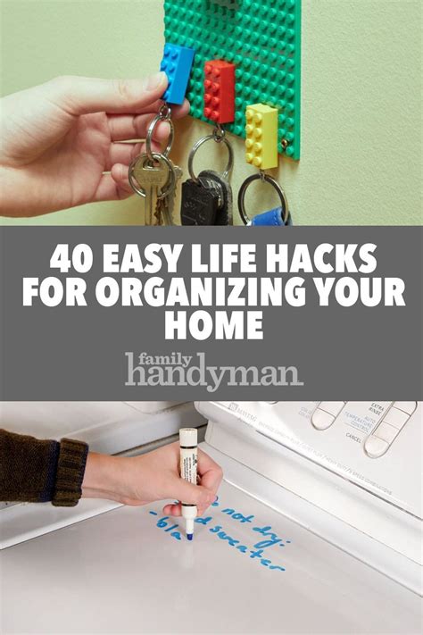 40 Easy Life Hacks for Organizing Your Home #lifehack ...