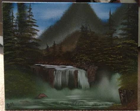 I am learning so much regarding painting technique, color, and it is just plain fun to paint. Blue Ridge Falls