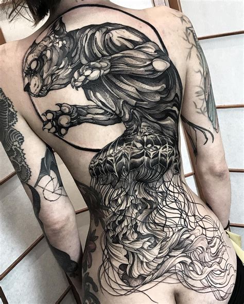 awesome-big-cat-tattoo-on-back-by-@fredao-oliveira-bigtattoosonback-back-tattoo,-full-back