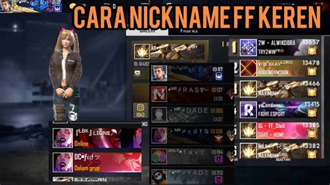 Download now are you player free fire upgrate ff wattpad. #TUTORIAL cara nickname keren FF pro player - YouTube