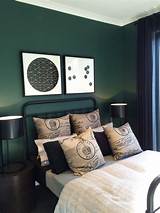 Ceiling wall murals are a perfect solution to decorate a ceiling. PHOTO 8: Forest green paint used on all walls in this bedroom. Dark colours usually make a roo ...