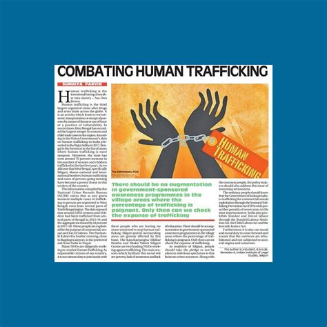 This article is more than 6 years old. Combating Human Trafficking - Newspaper Article - Indian ...