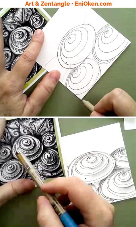 Another great pattern cicerone looks affective. 3D Printemps Online Class | Zentangle patterns, Doodle art designs, Zentangle drawings