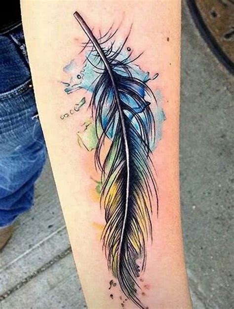 Feather tattoos aren't that expensive, but the cost depends on a few things such as the size, designs, and the tattoo parlor. 50 Beautiful Watercolor Tattoo Designs And Ideas That Will ...