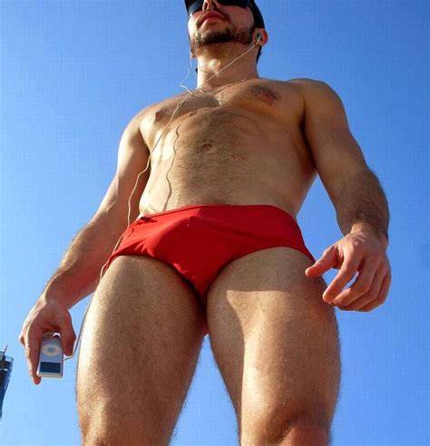Flexible sandy strips in spandex. Big Balls In Speedos