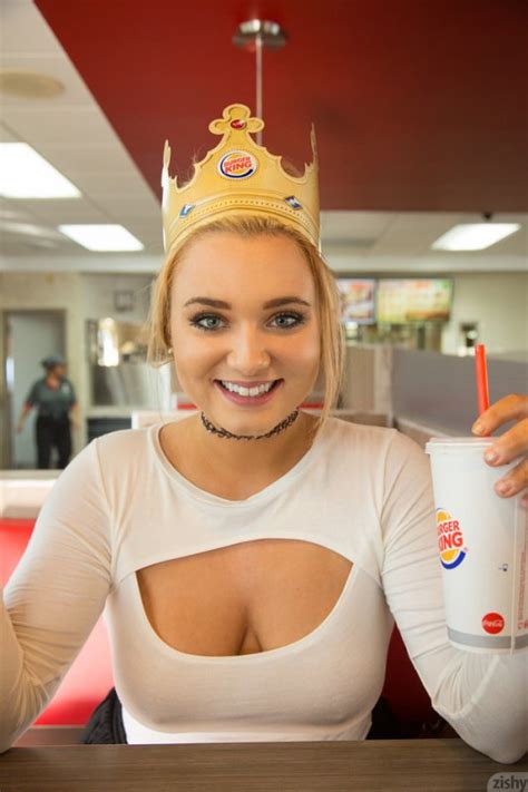 Busty ebony sierra with her yellow toy. Boob Junkie » Gwen Stanberg - Burger King Babe