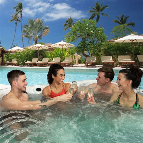 Pools, hot tubs, and beaches. Hot Tub Master Cloud Stream 40-Jet 6 Person Hot Tub ...