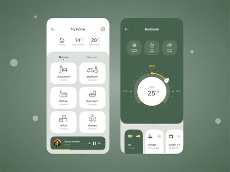 Then you need a smart home dashboard! Smart home concept by Olena Vashchuk for Uptech on Dribbble