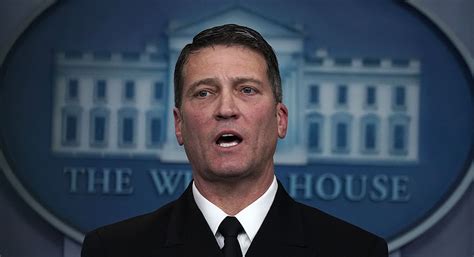 The first appearance was a 2018 news briefing. Full statement: Ronny Jackson withdraws as VA secretary nominee - POLITICO