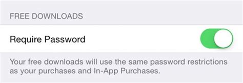I do not want a monthly subscription fee. Allow Free App Downloads Without Password Entry in iOS